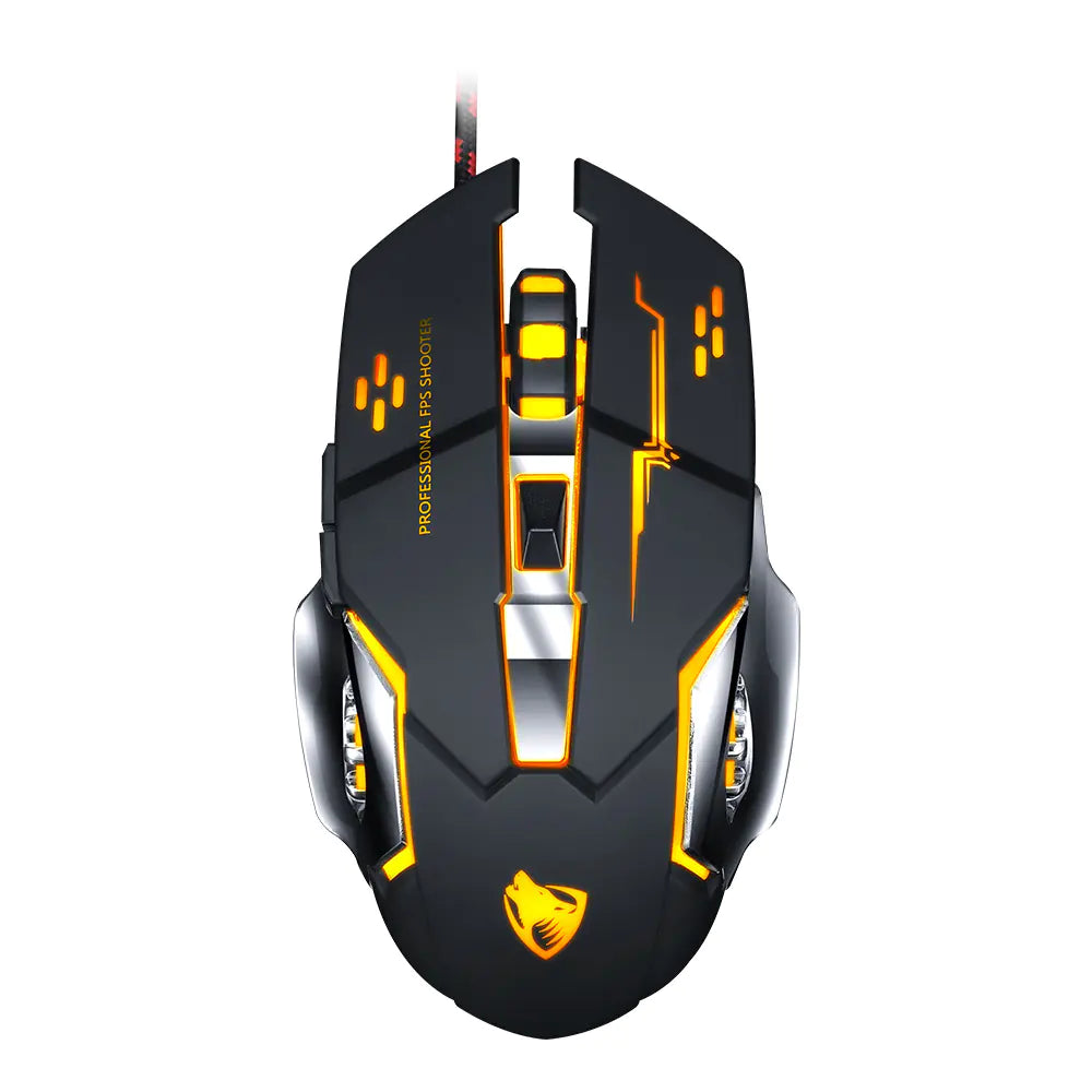 V6 Mechanical Wired Gaming Mouse for PC and eSports