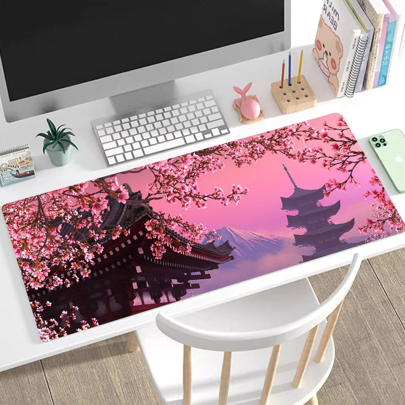Premium Gaming Desk Pad - Multiple Designs (Dragon, Cherry Blossom, Northern Lights)