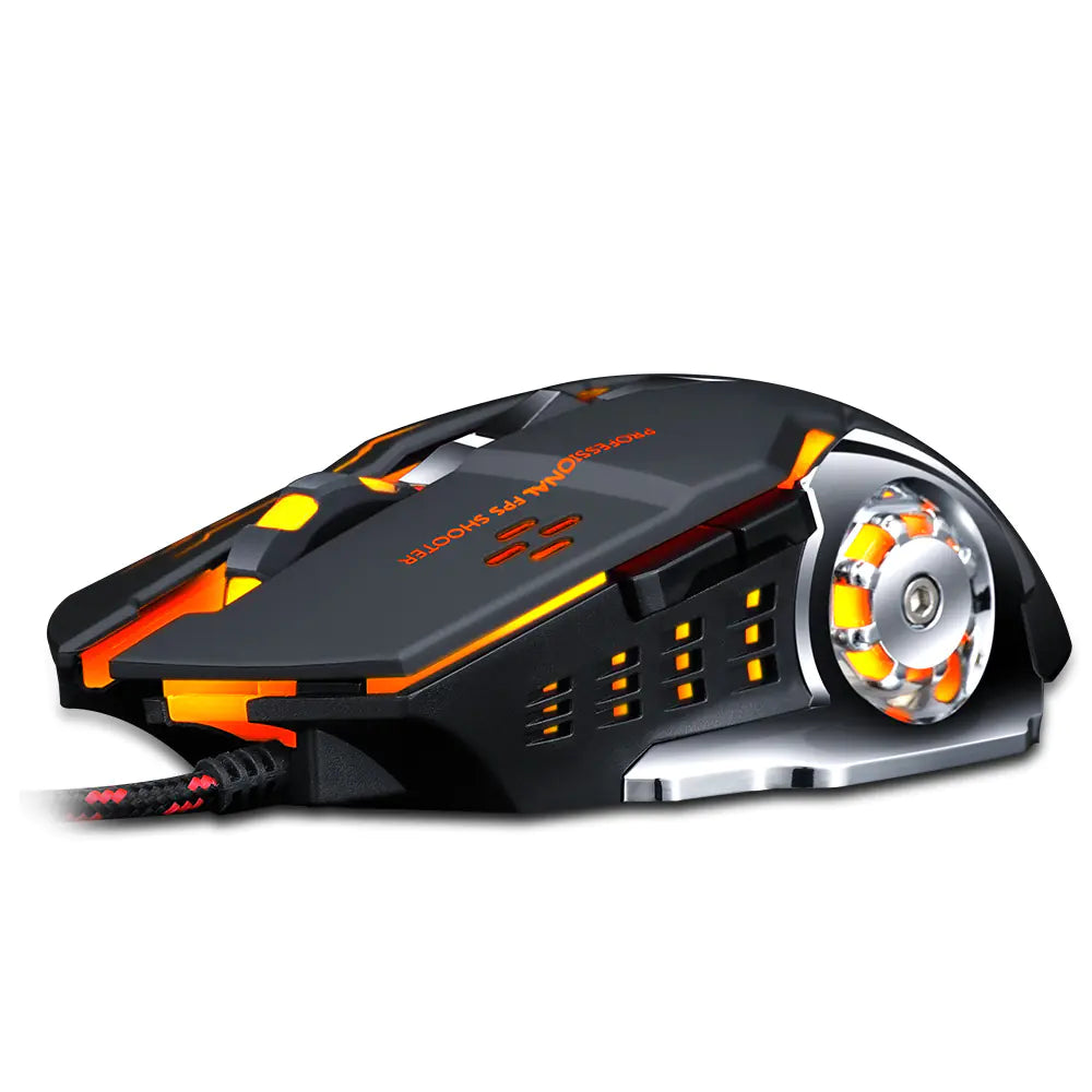 V6 Mechanical Wired Gaming Mouse for PC and eSports