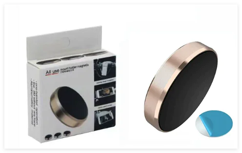 Magnetic Car Phone Holder - 360° Aluminum Mount for Dashboard