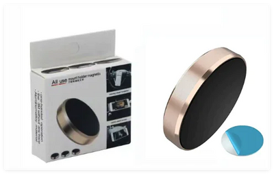 Magnetic Car Phone Holder - 360° Aluminum Mount for Dashboard