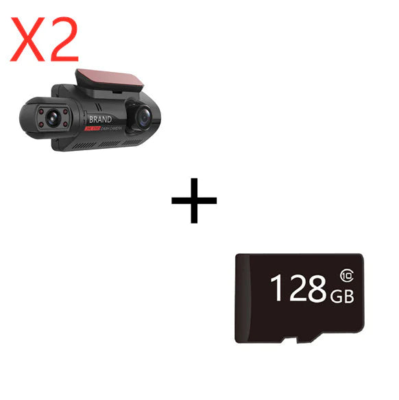 Hidden Car Dash Cam - 3" IPS Screen Front & Rear Camera