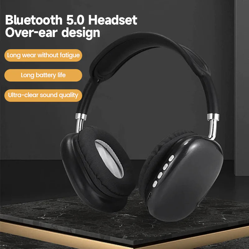 P9 Wireless Bluetooth Headphones - 3-in-1 Over-Ear Stereo Headset