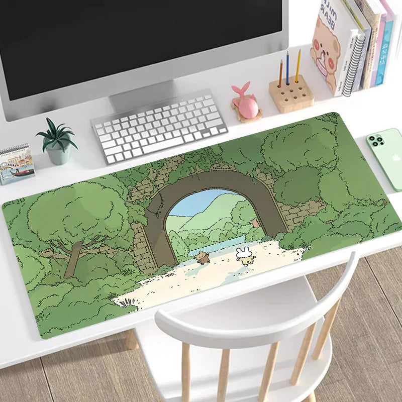 Premium Gaming Desk Pad - Multiple Designs (Dragon, Cherry Blossom, Northern Lights)
