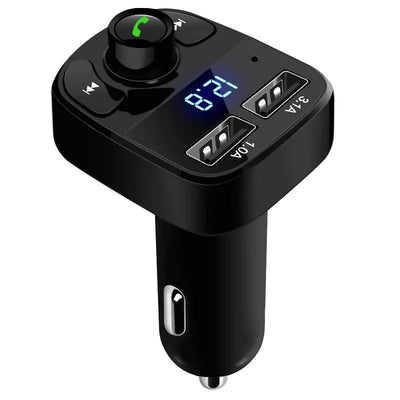 X8 Car Bluetooth FM Transmitter - MP3 Player with Dual USB Charger