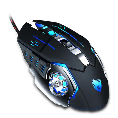 V6 Mechanical Wired Gaming Mouse for PC and eSports