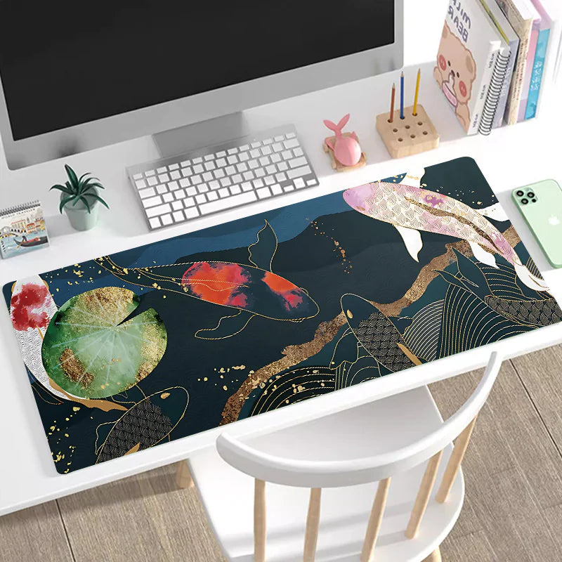 Premium Gaming Desk Pad - Multiple Designs (Dragon, Cherry Blossom, Northern Lights)