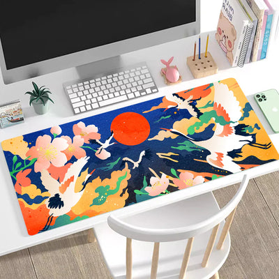 Premium Gaming Desk Pad - Multiple Designs (Dragon, Cherry Blossom, Northern Lights)