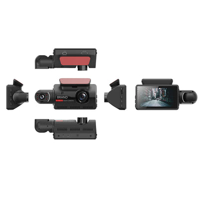 Hidden Car Dash Cam - 3" IPS Screen Front & Rear Camera